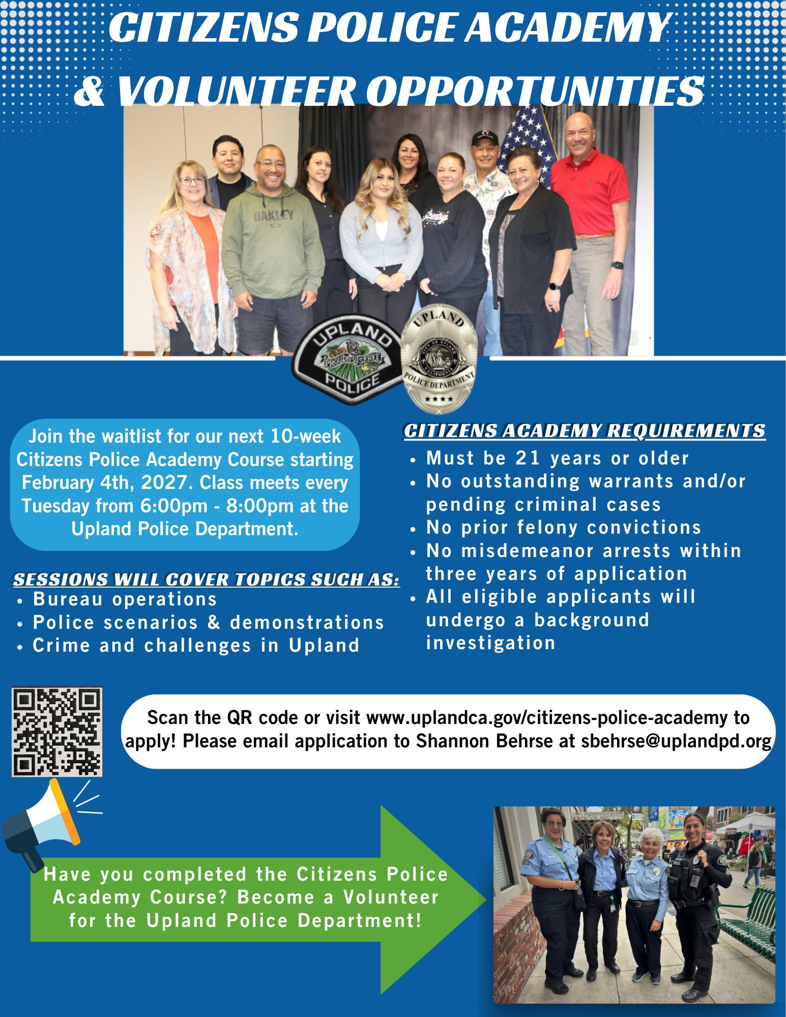 Citizens Academy Informational Flyer